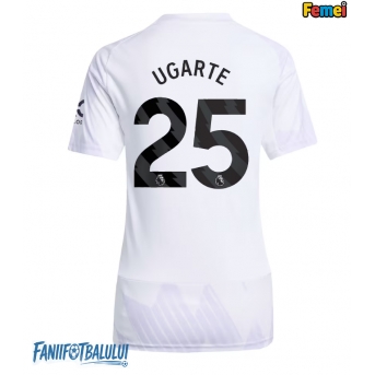 Manchester United Manuel Ugarte #25 Tricou Fotbal Replică 2025-26 Femei Deplasare